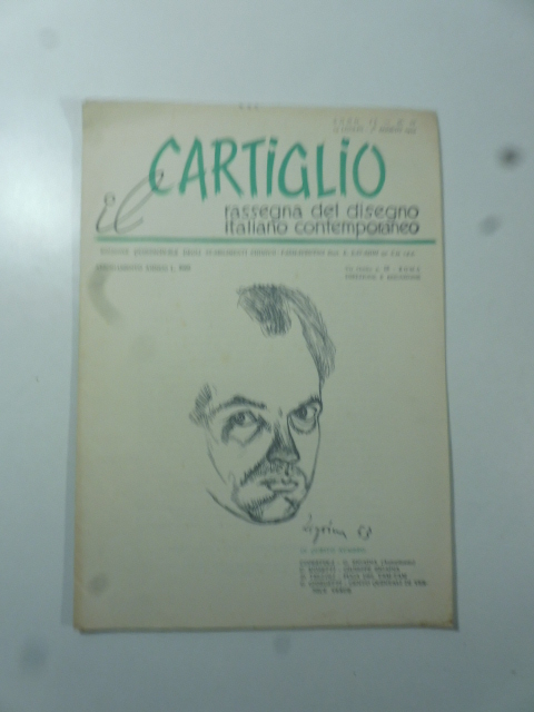 Il Cartiglio. Rassegna del disegno italiano contemporaneo, n. 10, luglio-agosto 1953
